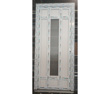 Двері міжкімнатні металопластикові з 3-хкамерного профілю Ekipazh Ultra 60 800х2000 мм білі