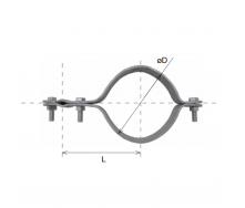 Затискач дроту на трубах d23-27мм, HDG KovoFlex