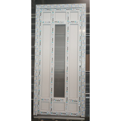 Дверь металлопластиковая 800х2000 мм, монтажная ширина 60 мм, профиль WDS Ekipazh Ultra 60 Черкассы