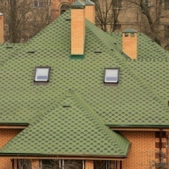 Бітумна черепиця Aquaizol Мозаїка 320х1000 мм альпійський луг Боярка
