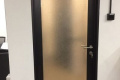 Двері скляні міжкімнатні 800х2000 мм монтажна щирина 60 мм профіль WDS Ekipazh Ultra 60 колір Дуб Монтана
