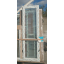 Дверь входная стеклянная 700х2200 мм монтажная ширина 60 мм профиль WDS Ekipazh Ultra 60 Тернополь