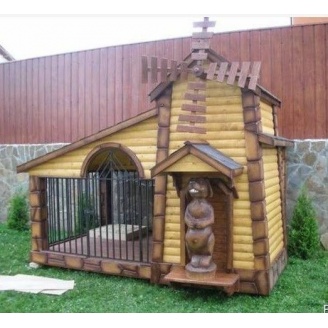 Вольер деревянный Гюмри для собаки 6м2