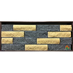 Цегла облицювальна ECOBRICK мармурова 250x100x65 мм чорна/жовта Київ