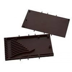 Вентиляційна коробочка 115х60х9 мм коричнева Камінь-Каширський