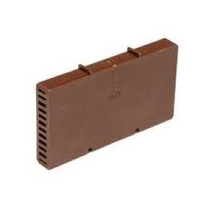 Вентиляційна коробочка 115х60х9 мм коричнева