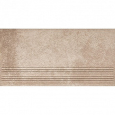 Клінкерний східець Paradyz Viano beige stopnica prosta struktura 30x60 см