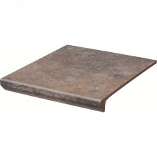 Клинкерная ступень с капиносом Paradyz Viano grys prosta struktura 30x33 см