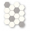 Настінна плитка Paradyz Uniwersalna Mozaika Prasowana Hexagon Bianco Mix 220х255 мм (1179592) Івано-Франківськ