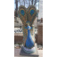 Бетонный цветник МикаБет Павлин окрашенный декоративным акрилом 47x60 см Киев
