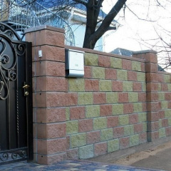 Блок декоративний Золотий Мандарин М-200 двосторонній скол 400х200х150 мм персиковий Нововолинськ