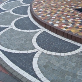 Тротуарная плитка Золотой Мандарин Креатив 60 мм серый