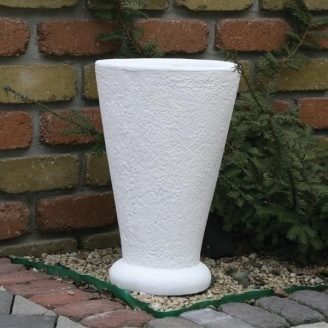 Бетонна ваза Золотий Мандарин Класик 400 мм біла