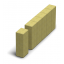 Столбик фигурный квадратный Золотой Мандарин 100х80х250 мм на сером цементе горчичный Бровары