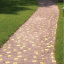 Тротуарна плитка Золотий Мандарин Креатив 60 мм на сірому цементі коричневий Чернігів
