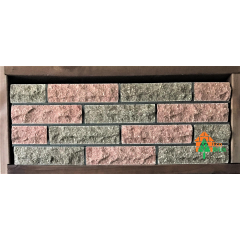 Кирпич облицовочный ECOBRICK скала ложок 250x100x65 мм бордо Ровно