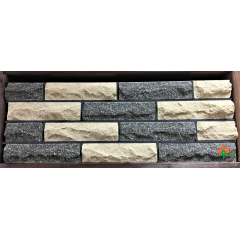 Кирпич облицовочный ECOBRICK скала ложок 250x100x65 мм серый Киев