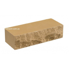 Облицовочный кирпич LAND BRICK скала слоновая кость полнотелый 250х100х65 мм