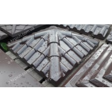 Крышка на забор LAND BRICK Черепица коричневая 450х450 мм