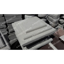 Кришка на паркан LAND BRICK сіра 305х305 мм