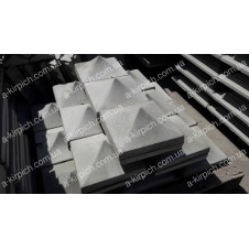Кришка на паркан LAND BRICK Японія сіра 340х340 мм