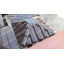 Крышка на забор LAND BRICK Черепица коричневая с площадкой под фонарь 450х450 мм Полтава