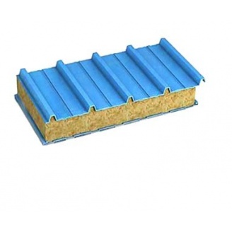 Стінова сендвіч-панель з наповнювачем з мінеральної вати 80 мм