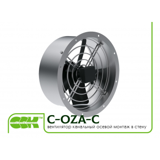 Осьовий вентилятор канальний монтаж у стіну C-OZA-C-063-380