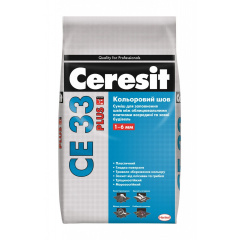 Затирка для швов Ceresit CE 33 plus 2 кг 180 светло-голубой Одесса