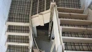 Армирование бетонной лестницы арматурой