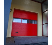Промислові ворота ALUTECH ProTrend мікрохвиля 2875х3000 мм RAL 3004 пурпурно-червоний
