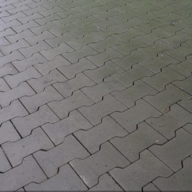 Тротуарна плитка Золотий Мандарин Подвійне Т 200х170х70 мм сірий
