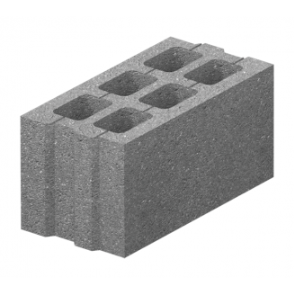 Блок бетонний Золотий Мандарин М-75 40.20.20 390х190х190 мм