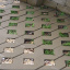 Тротуарная плитка Золотой Мандарин Парковочная решетка 500х500х80 мм на сером цементе горчичный Бровары