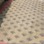 Тротуарна плитка Золотий Мандарин решітка Паркувальна 500х500х80 мм на сірому цементі гірчичний Вінниця