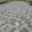 Тротуарная плитка Золотой Мандарин Старый город 120х60 мм на сером цементе черный Киев