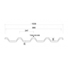 Металочерепиця Ruukki Armorium Pural matt BT 0,50 мм RR-750 (Цегляно-червоний) Броди