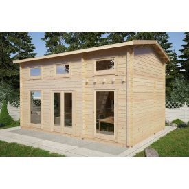 Дом деревянный из профилированного бруса 6х4