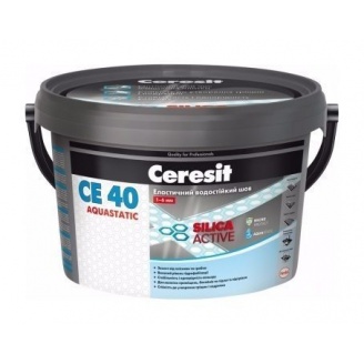  Затирка для швов Ceresit СЕ-40 Aquastatic 2 кг темно-синяя