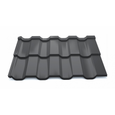 Модульная металлочерепица Тайл Статус High Build Polyester 1205/1160 мм 0,5 мм RAL 9005