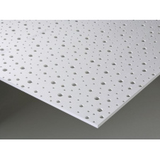 Акустичний гіпсокартон Knauf Cleaneo Akustik 8/15/20R 12,5х1197х2000 мм білий