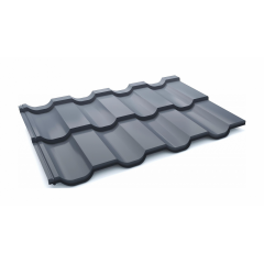 Модульная металлочерепица Тайл Статус High Build Polyester 1205/1160 мм 0,5 мм RAL 7016 Киев