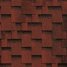 Фото - Бітумна черепиця Shinglas Джайв Акорд червоний Бітумна черепиця Shinglas Джайв Акорд червоний