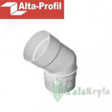 Колено трубы Альта-Профиль 125/9 45 градусов