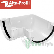Кут жолоба Альта-Профіль 125/9 ПВХ 90 градусів
