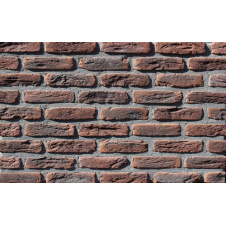 Облицювальна плитка Loft Brick МФ 50 Карбон 190x50 мм темно-червоний