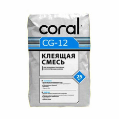 Клей для природного та штучного каменю Coral CG-12 25 кг Київ