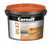 Інтер'єрна структурна фарба Ceresit IN 57 STRUCTURE База А акрилова 10 л