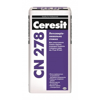 Легковыравнивающая стяжка Ceresit CN 278 25 кг