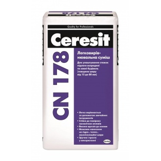 Легковыравнивающаяся стяжка Ceresit CN 178 25 кг